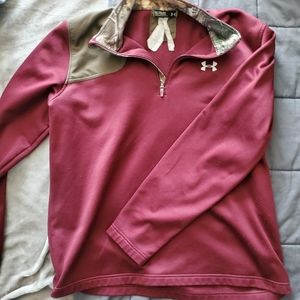 Mens Under Armour Half Zip Pull Over